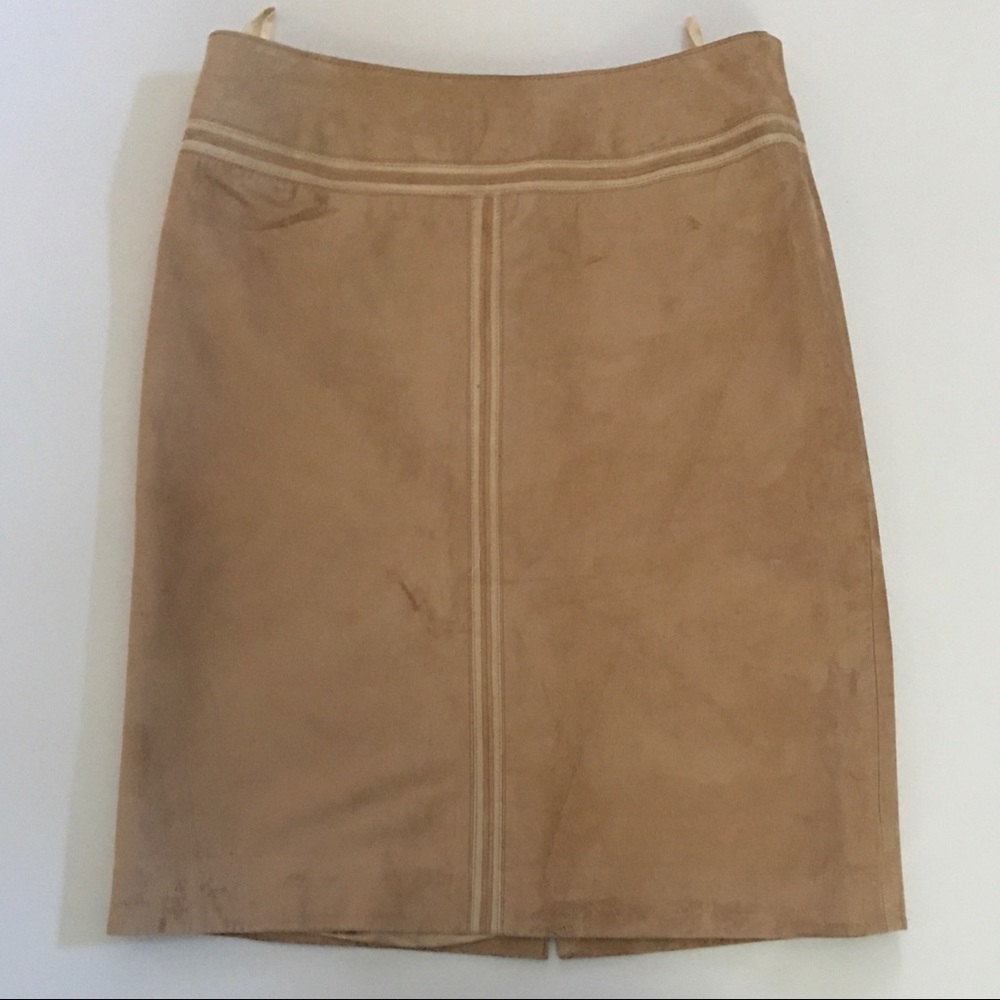 Inc- Leather/ Suede Skirt